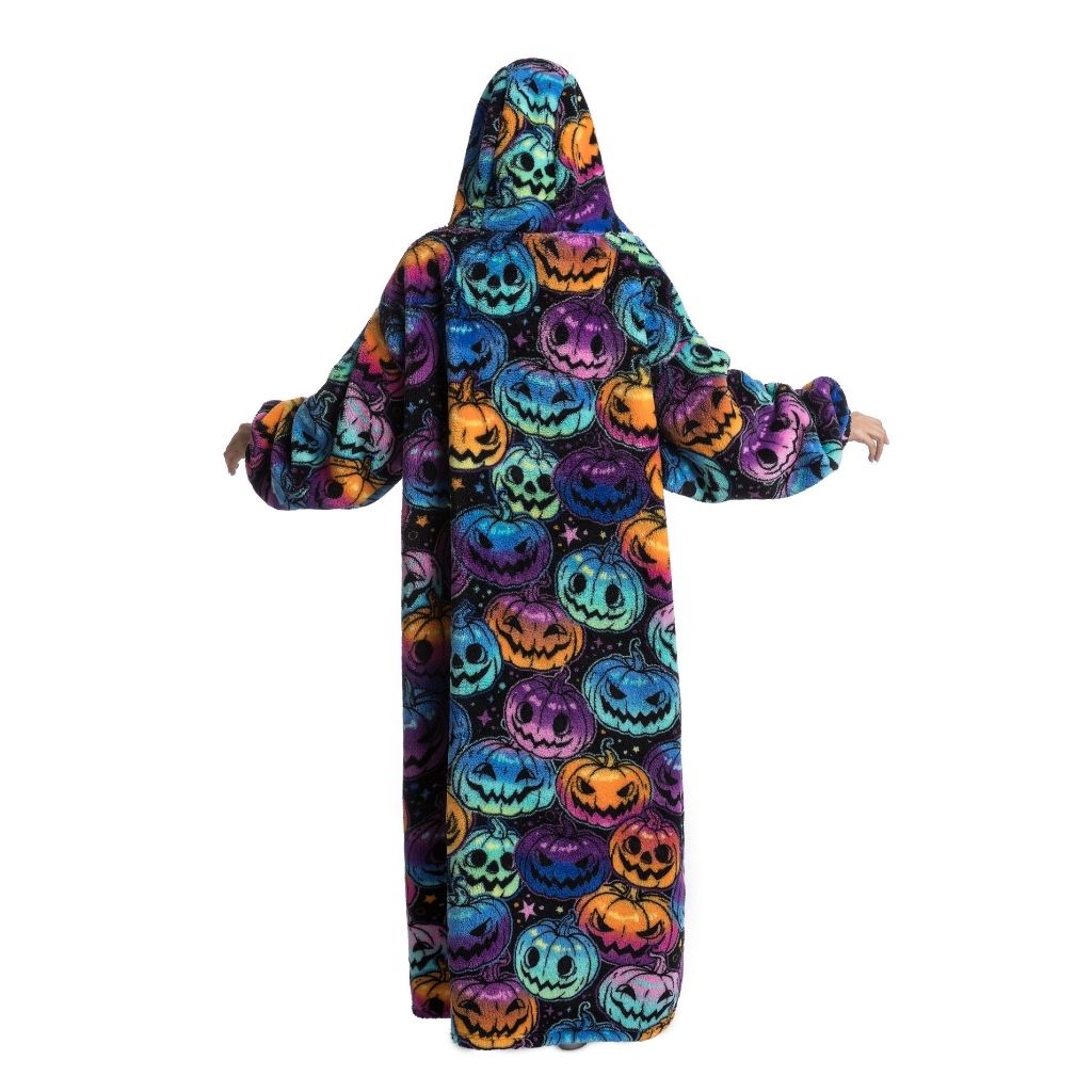 Halloween Pumpkin Hoodie Blanket