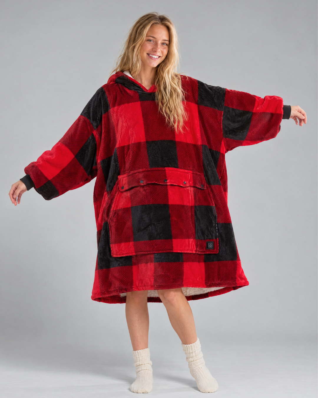 Toasti Blanket in Heritage Check — full body
