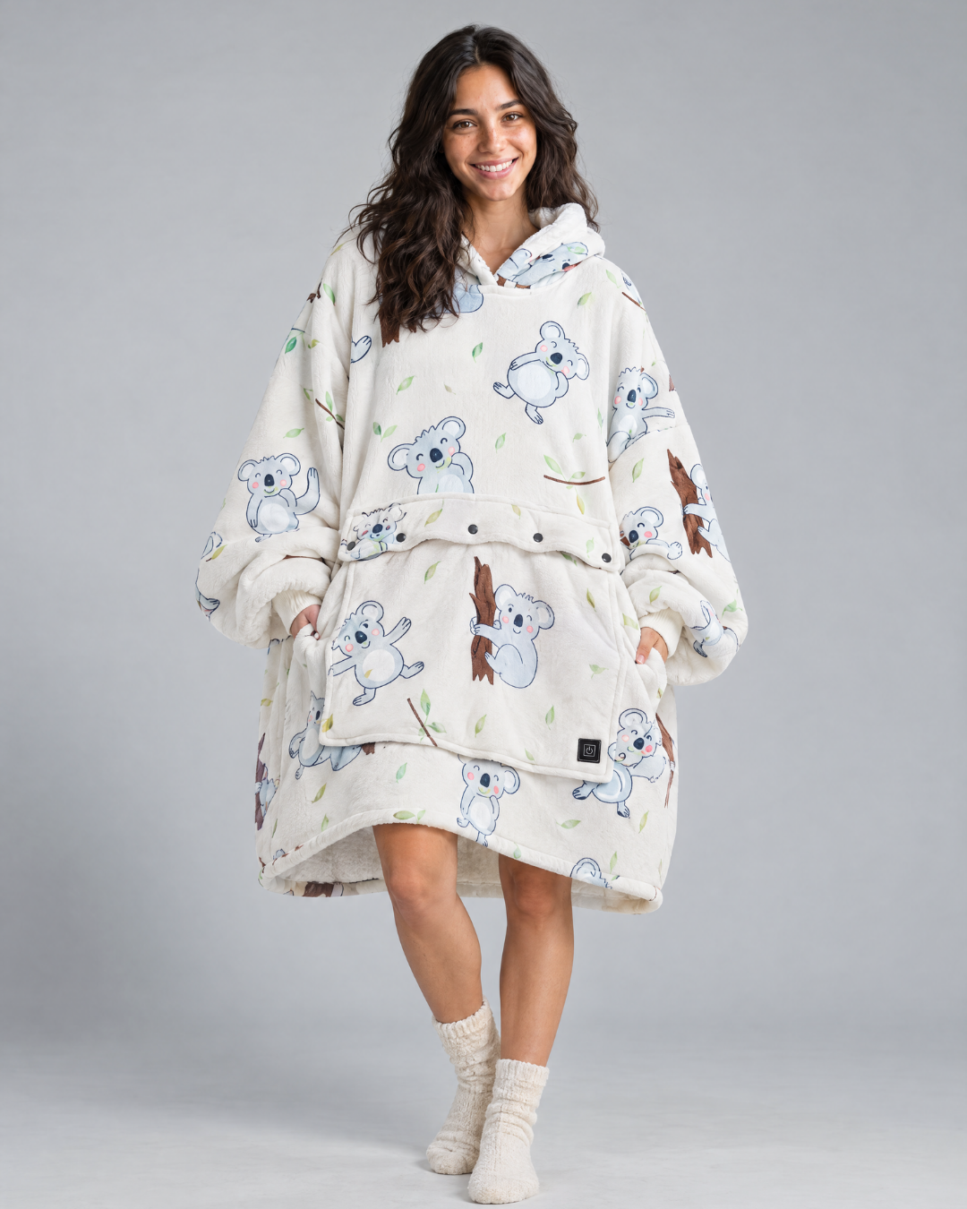 Toasti Blanket in Koala Cream — full body